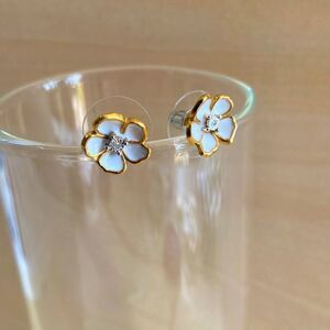 Enameled Floral Studs